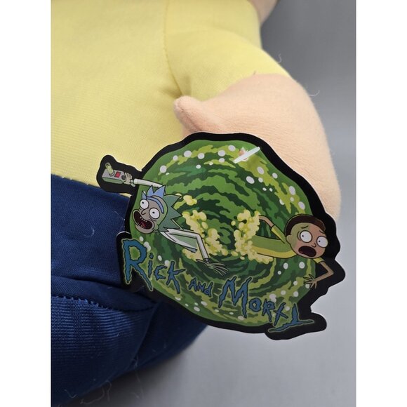 Large 15" Rick and Morty Adult Swim Morty Plush Original Toy Factory With Tag - Picture 7 of 8